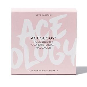 ACEOLOGY ROSE QUARTZ GUA SHA FACIAL MASSAGER, NIB, Lifts and Smooths Skin!
